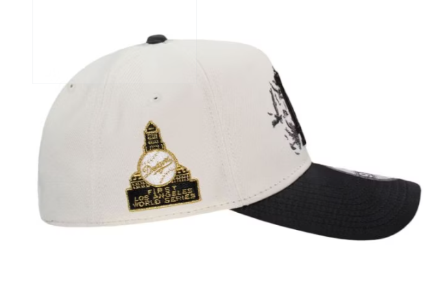 New Era de Los Angeles Dodgers First World Series Chrome Crow Satin Two Tone 9Forty